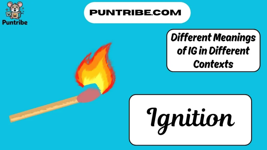 Different Meanings of IG in Different Contexts