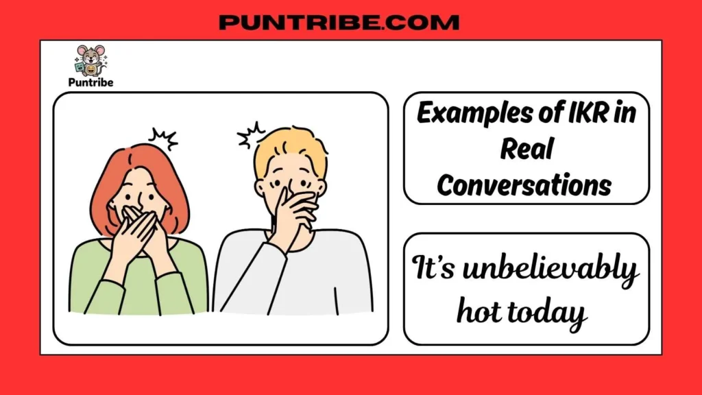 Examples of IKR in Real Conversations 