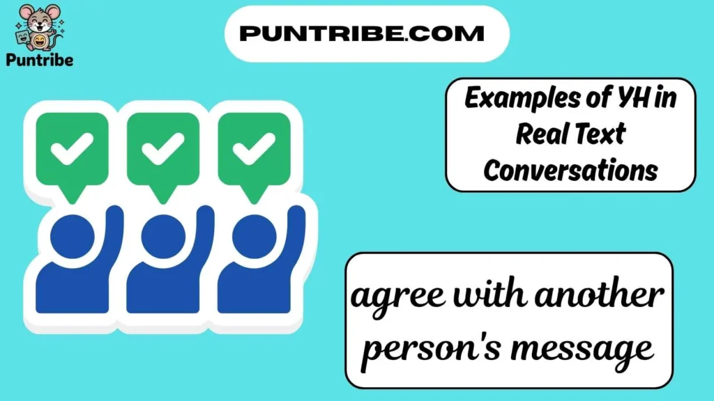 Examples of YH in Real Text Conversations