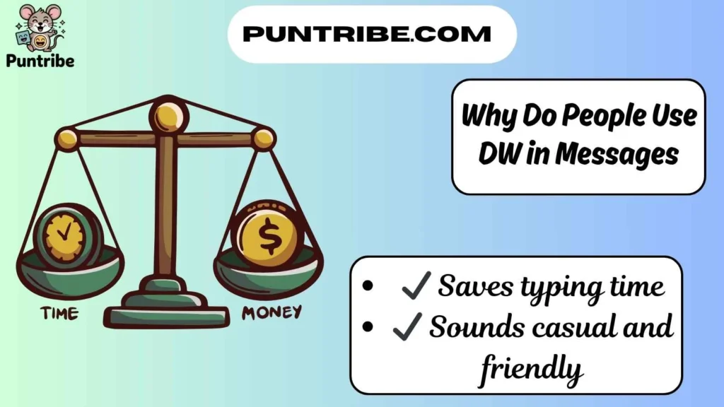 Why Do People Use DW in Messages