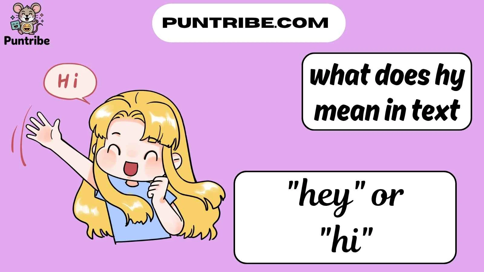 what does hy mean in text