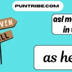 asl meaning in text